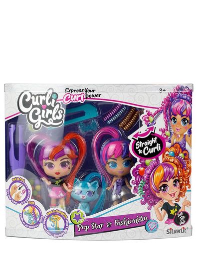 Silverlit  Curli Girls Triple Set with Dolls and Animals - 3