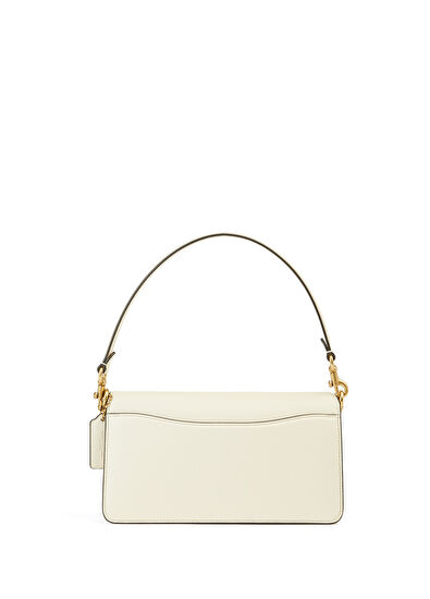 Tabby Kırık Beyaz Kadın Deri Omuz Çantası - Görsel 5