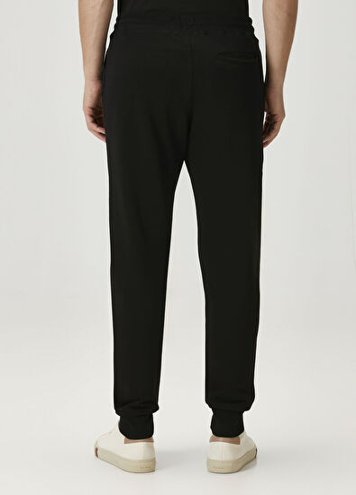 Siyah Organik Pamuk Jogger Eşofman Altı - Görsel 4