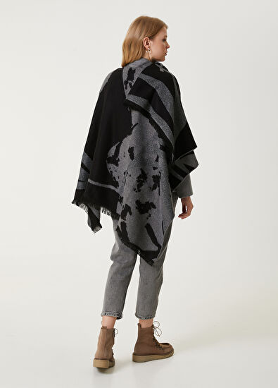 Beymen Club Gri Yaprak Desenli Şal - 6