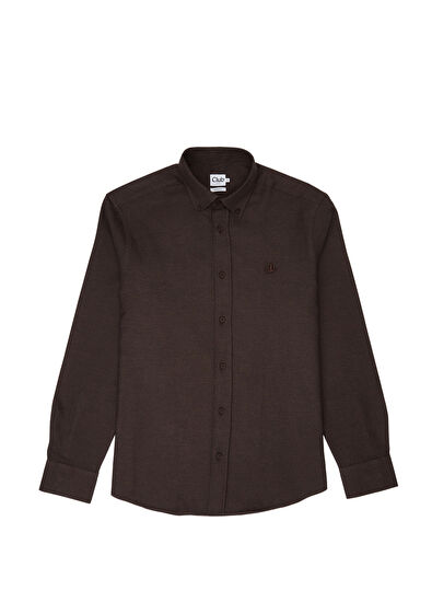 Beymen Club Comfort Fit Armürlü Çift Renkli Flanel Gömlek - 5