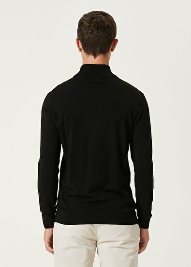 Beymen Club Siyah Yarım Balıkçı Yaka Basic Kazak - 5