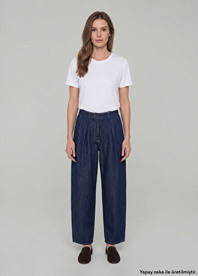 Beymen Club Indigo Geniş Slouchy Jean Pantolon - 7