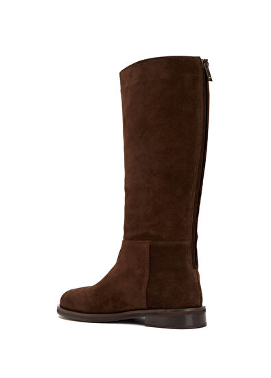 Beymen Club Brown Women's Suede Riding Boots - 3