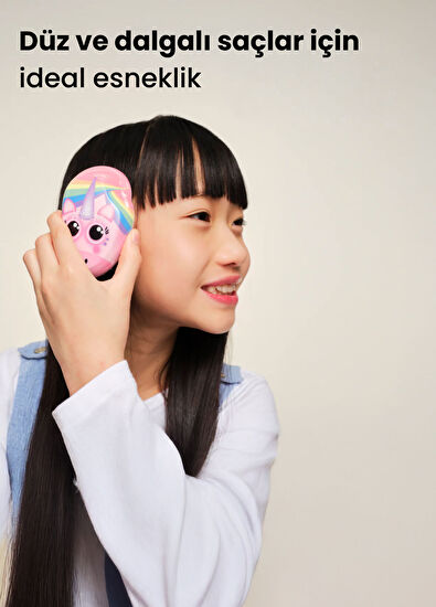 Tangle Teezer Original Mini Rainbow The Unicorn Patterned Kids Hairbrush - 3