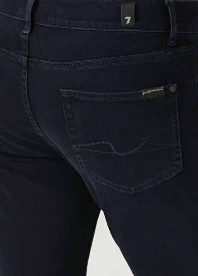 Slimmy Tapered Koyu Lacivert Jean Pantolon - Görsel 6