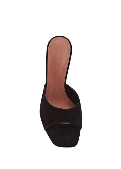 Lupita Siyah Kadın Deri Terlik - Görsel 5