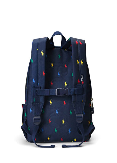 Polo Ralph Lauren Lacivert Logo Nakışlı Erkek Çocuk Sırt Çantası - 3