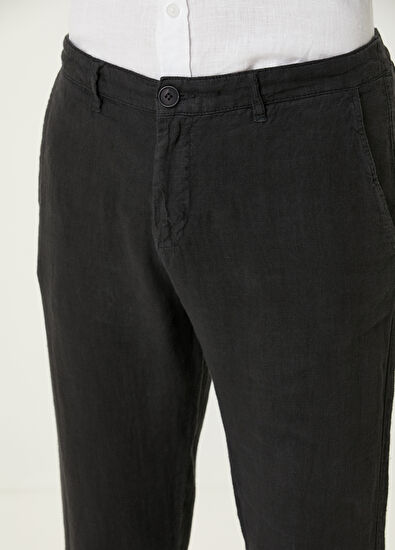 Beymen Club Black Linen Trousers - 4