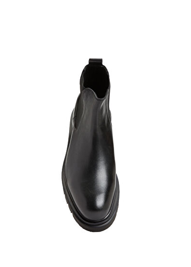 Beymen Club Siyah Erkek Klasik Chunky Kısa Deri Bot - 4