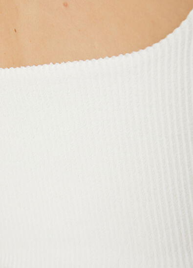 Beymen Club Kırık Beyaz Crop Atlet - 6