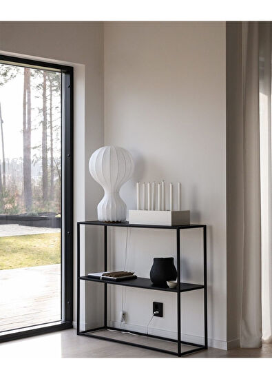 Foqlio Enumer Minimal Metal Console Table - 3