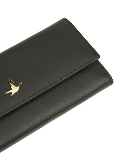 Beymen Club Large Siyah Kadın Deri Cüzdan - 5