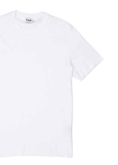 Beymen Club Basic Fit Off White Compact Jersey T-Shirt - 5