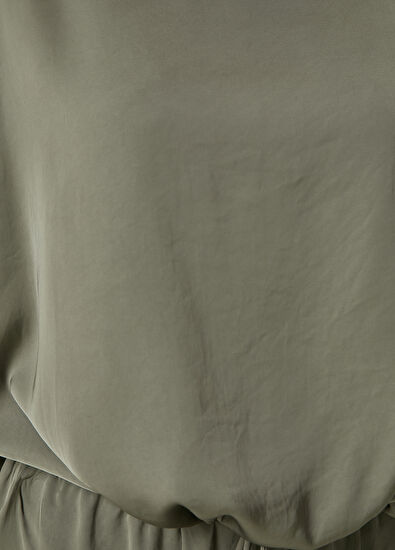 Beymen Club Khaki Crop Blouse With Laces At The Waist - 5