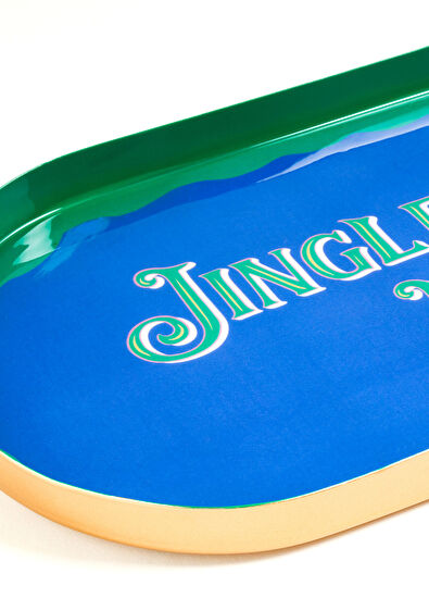 Zsa Zsa Zsu Nanpur Blue Iron Decorative Tray - 4