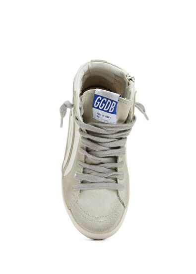 Golden Goose Slide White Unisex Children's Leather Sneaker - 4