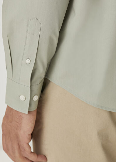 Beymen Club Yeşil Logo Nakışlı Gömlek - 7