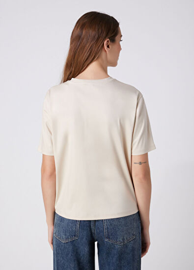 Beymen Club Beige Basic T-Shirt - 5