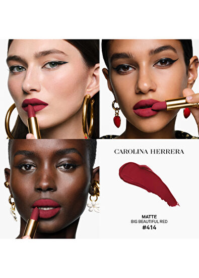 Carolina Herrera Fabulous Kiss The Lipstick Matte BigBeautiful Red - 5