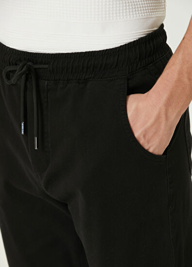 Beymen Club Black Waist Cord Jogger Sport Pants - 4