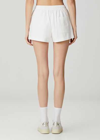 Sporty & Rich H&W Crest Beyaz Şort - 4