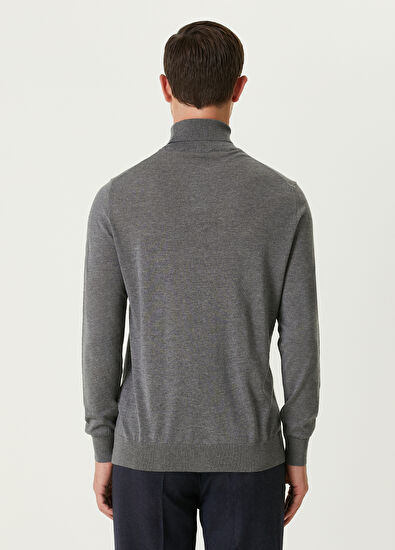 Beymen Club Gri Melanj Yün Kazak - 5