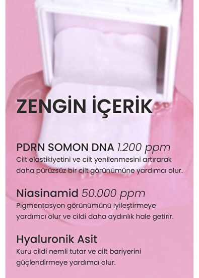 Dermal PDRN Toner Pad Gözenek Sıkılaştırıcı Cilt Yenileyici Tonik Ped 12 Adet - 4