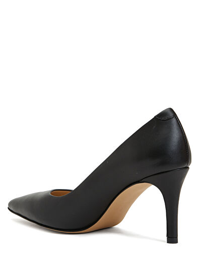 Beymen Club Siyah Deri Stiletto - 3