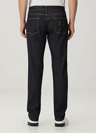 Lacivert Jean Pantolon - Görsel 5