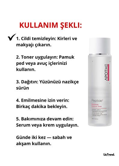Apothe Peptide 11 Botulinum Essence Toner Botulinli Peptid Toner Özü 250 ml  - 5