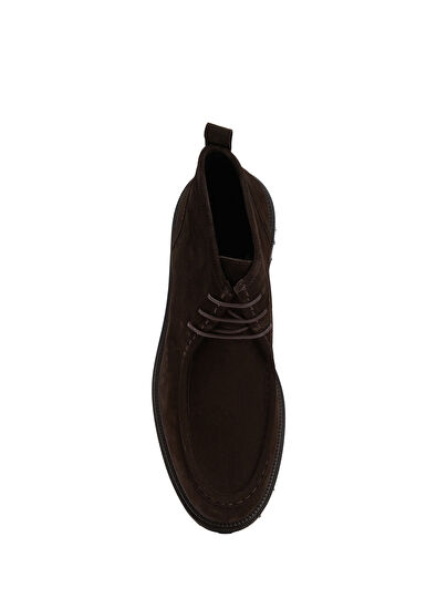Beymen Club Brown Men's Smart Classic Suede Boots - 4