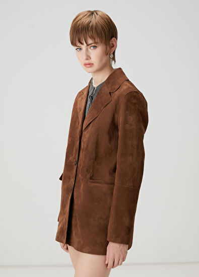 Beymen Club Kahverengi Süet Ceket - 5