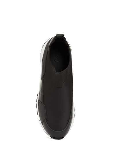 Beymen Club Black Men's Neoprene Leather Sneaker - 4