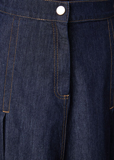 Beymen Club Indigo Midi Denim Skirt - 7