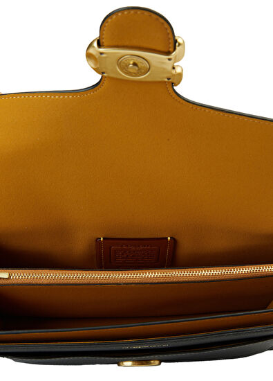 Tabby Siyah Kadın Deri Omuz Çantası - Görsel 6