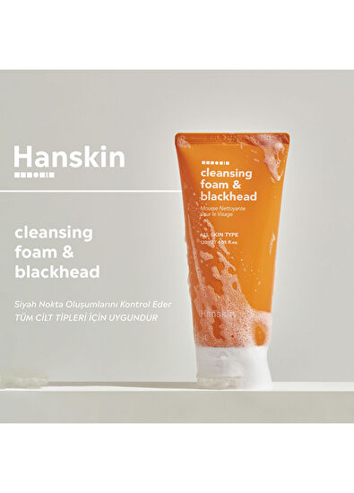 Hanskin Cleansing Foam Blackhead Anti-Blackhead Face Wash Foam 120 ml - 5