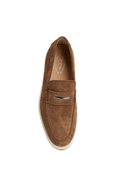Kahverengi Erkek Süet Loafer - Görsel 5