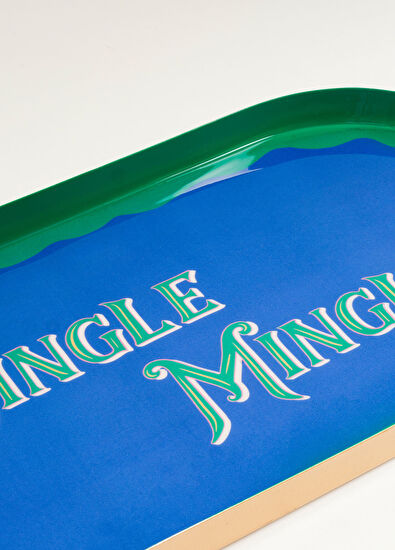 Zsa Zsa Zsu Nanpur Blue Iron Decorative Tray - 5