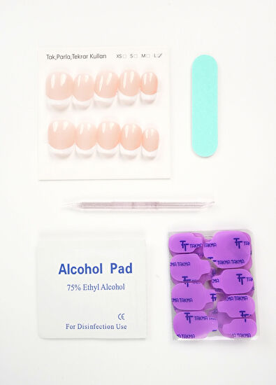 Don't Wear Don't Wear Tan Short Ballerina 15 Pcs Prosthetic False Nail KBLK1539FK - 4