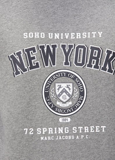 Marc Jacobs x A.P.C. Grey Printed Sweatshirt - 5