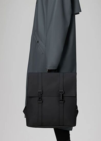 MSN Mini Siyah Kadın Sırt Çantası - Görsel 5