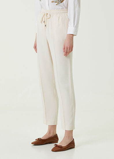 Beymen Club Kırık Beyaz Nervürlü Pijama Pantolon - 3