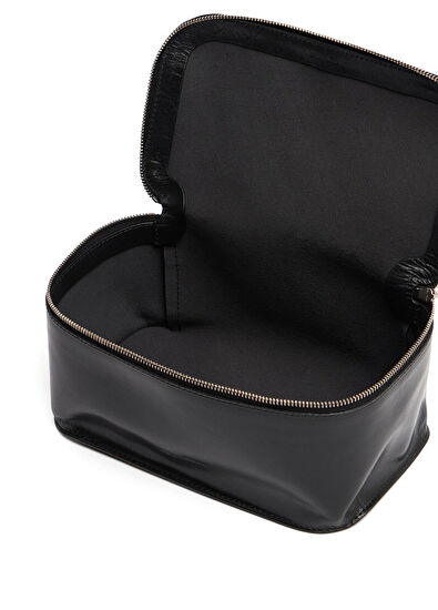 Rick Owens Black Leather Shaving Bag - 5