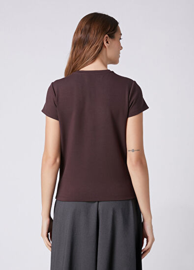 Beymen Club Koyu Kahverengi Köpek Detaylı T-shirt - 5