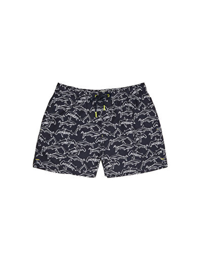 Beymen Club Lacivert Çekiç Köpek Balığı Desenli Mayo - 7