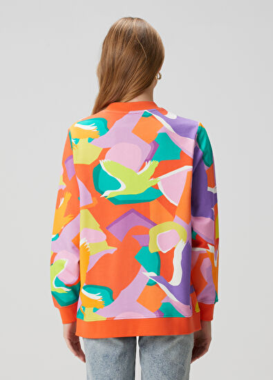 Beymen Club Colorblocked Desenli Sweatshirt - 5