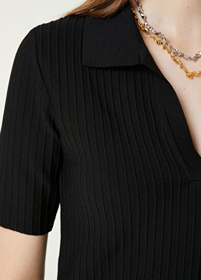 Beymen Club Siyah Dar Kalıp Triko - 5