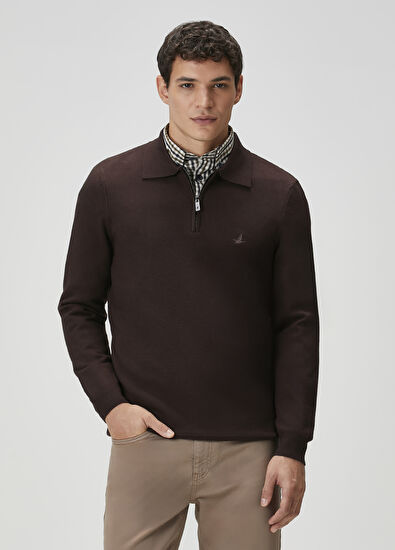 Beymen Club Brown Polo Knitwear - 3
