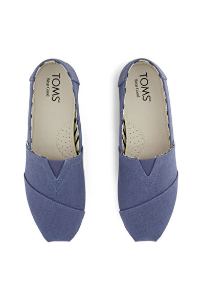 Toms Allpargata Classic Heritage Lacivert Kanvas Erkek Espadril Ayakkabı - 4